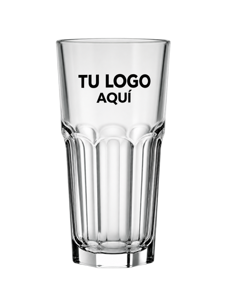 VASO DE VIDRIO LARGO